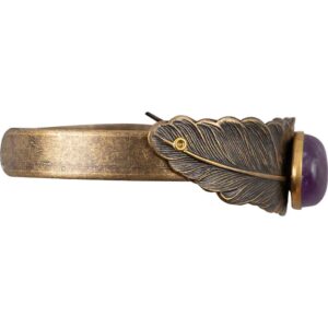 Fallen Feather Jeweled Cuff Bracelet
