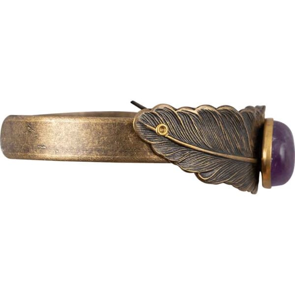 Fallen Feather Jeweled Cuff Bracelet