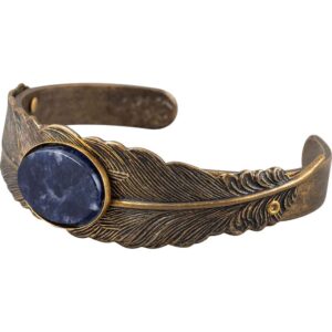 Fallen Feather Jeweled Cuff Bracelet