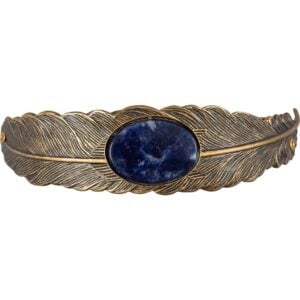 Fallen Feather Jeweled Cuff Bracelet