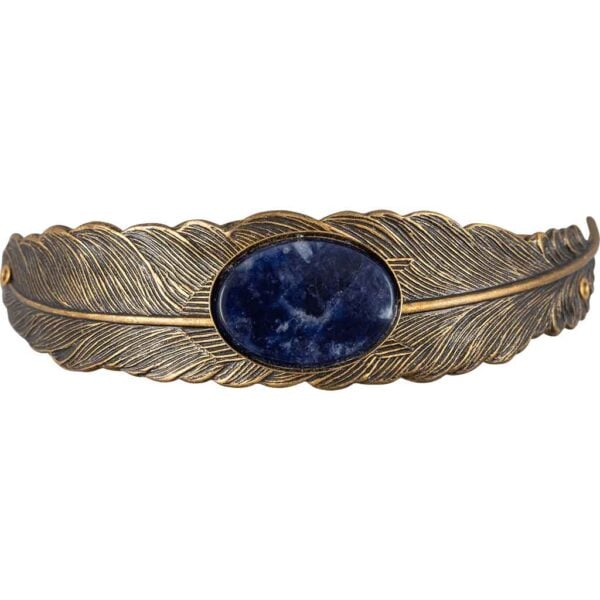 Fallen Feather Jeweled Cuff Bracelet