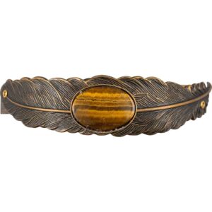 Fallen Feather Jeweled Cuff Bracelet