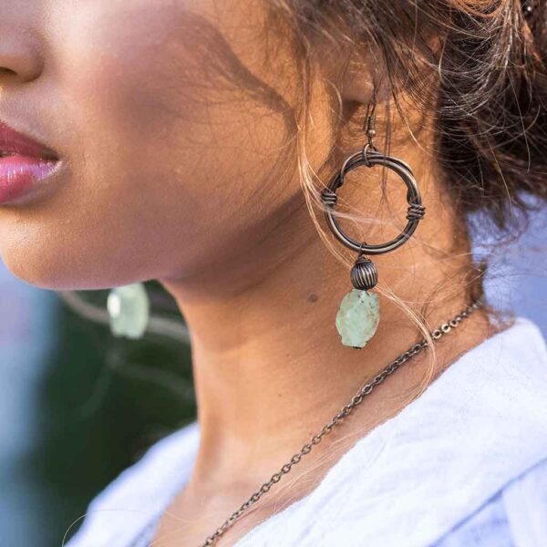 Stone Mage Medieval Fantasy Earrings