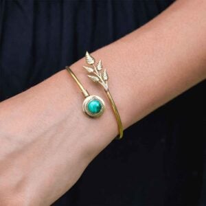 Leaf Fantasy Malachite Bracelet