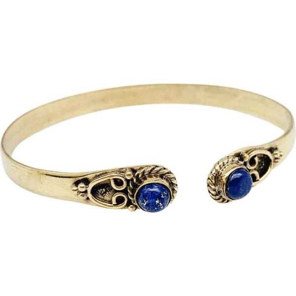 Lapis Medieval Fantasy Cuff Bracelet