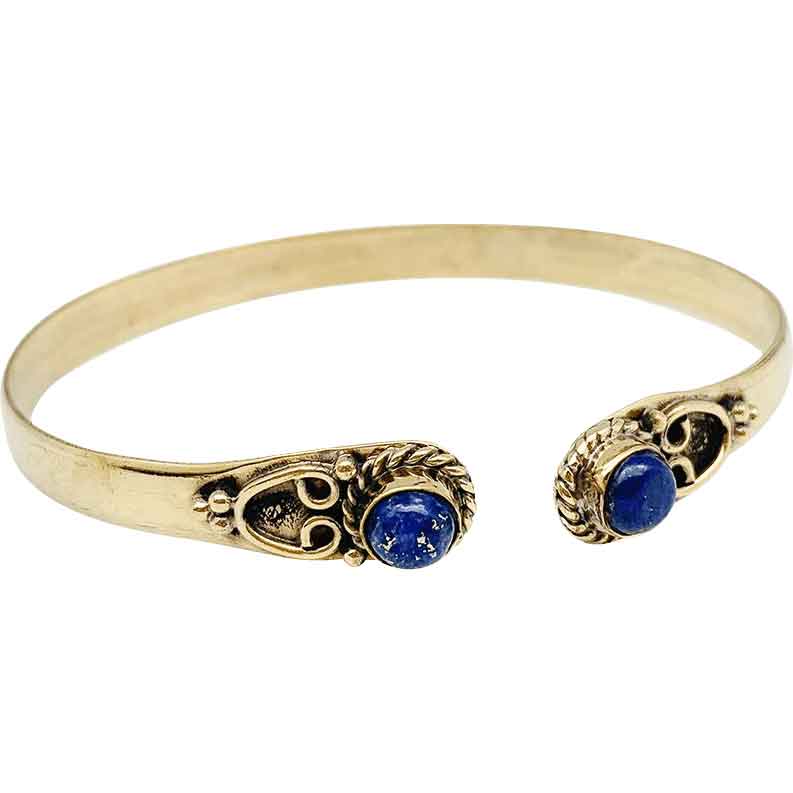 Lapis Medieval Fantasy Cuff Bracelet