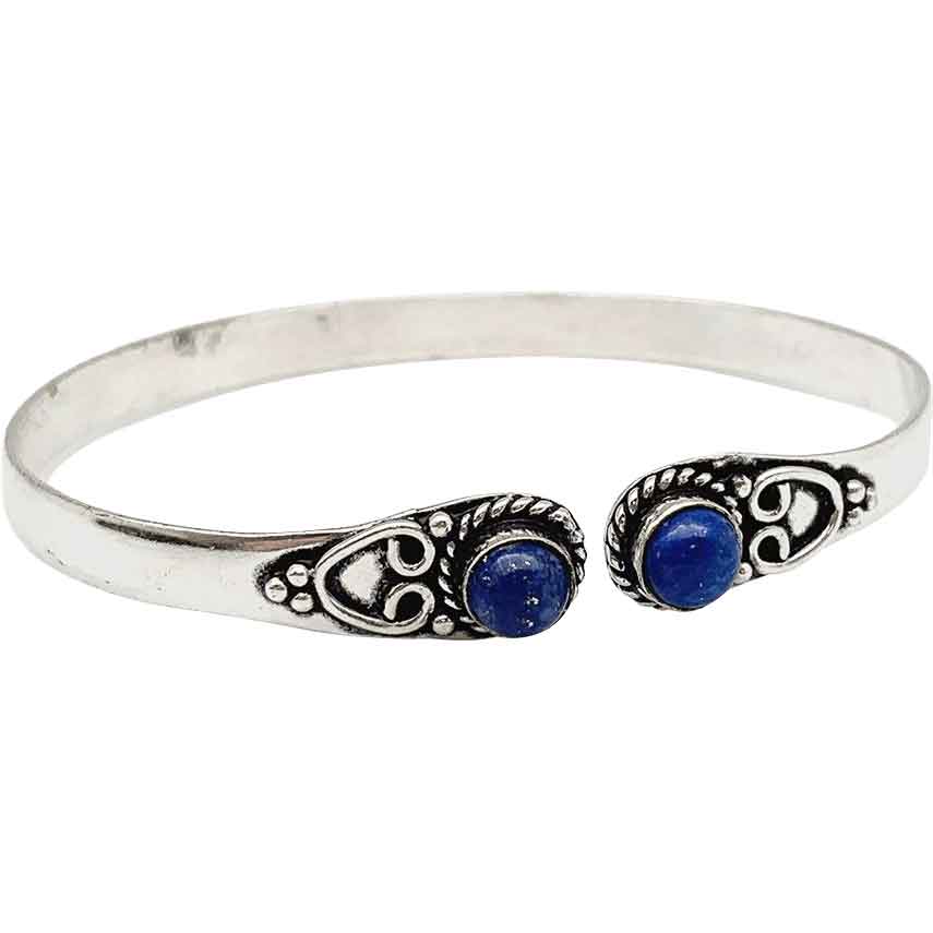 Lapis Medieval Fantasy Cuff Bracelet