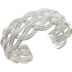 Silver Six-Strand Braided Viking Bracelet