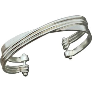 Signe Silver Viking Cuff Bracelet