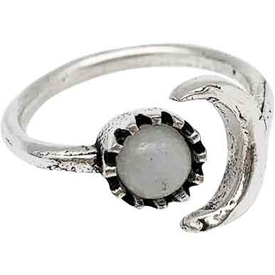 Sun and Moon Cuff Ring