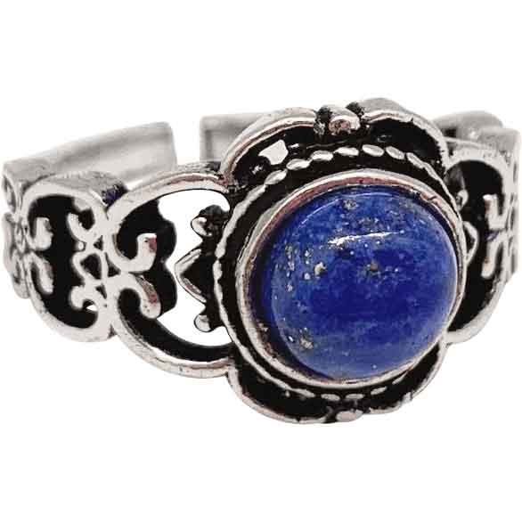 Medieval Seamrog Lapis Ring