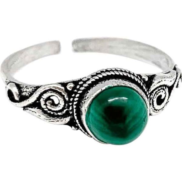 Nazit Malachite Medieval Ring