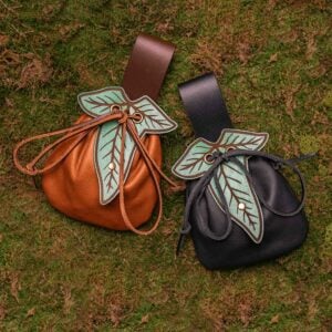 Small Elven Leaf Belt Pouch