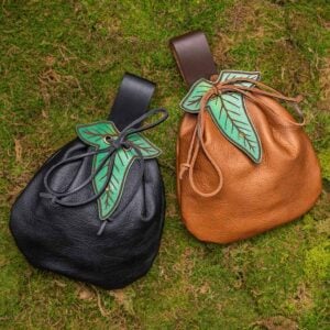 Large Elven Leaf Belt Pouch