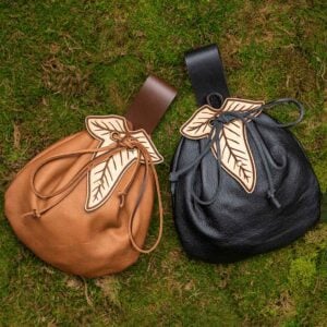 Large Elven Leaf Belt Pouch