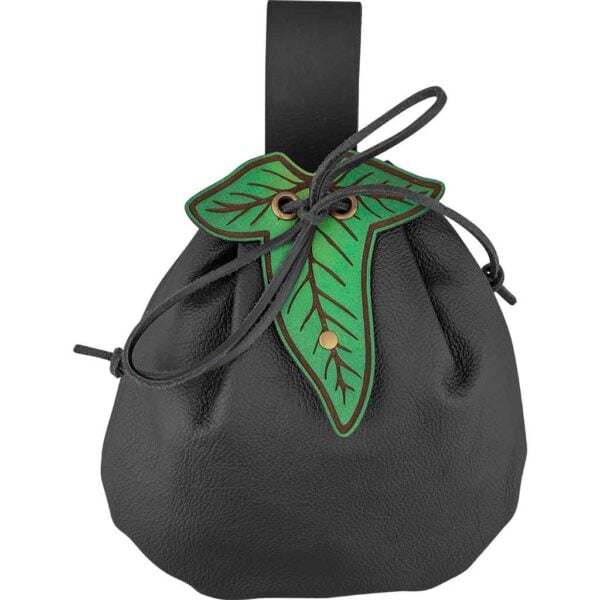 Large Elven Leaf Belt Pouch