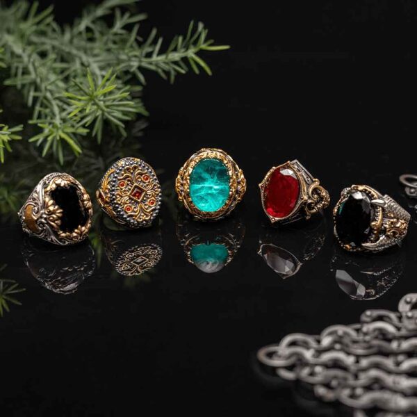 Red Gothic Vampire Ring