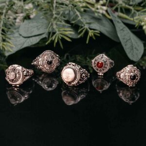 Oval Gothic Poison Ring