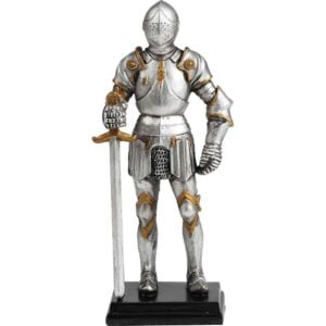 Knight in Armour Stance Statue