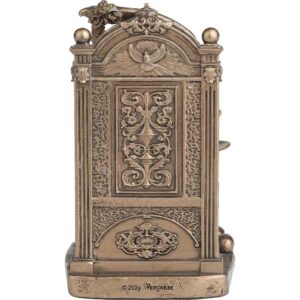 Bronze Enthroned Santa Muerte Statue