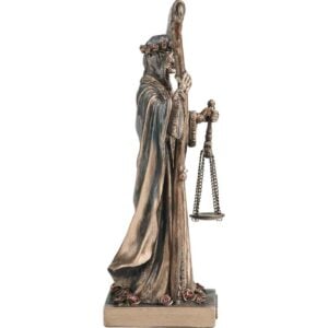 Scythe and Scale Santa Muerte Statue