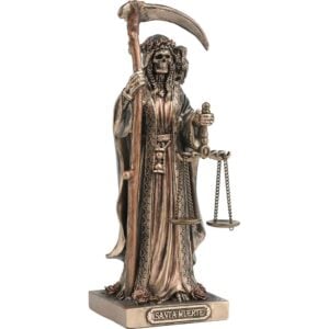Scythe and Scale Santa Muerte Statue