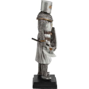Axe and Shield Crusader Knight Statue