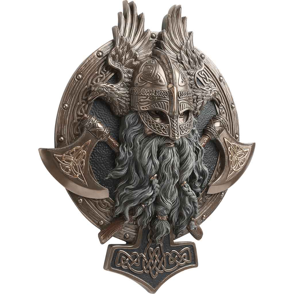 Twin Axe Viking Berserker Wall Plaque
