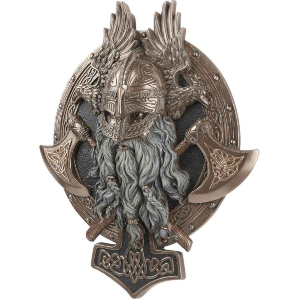 Twin Axe Viking Berserker Wall Plaque