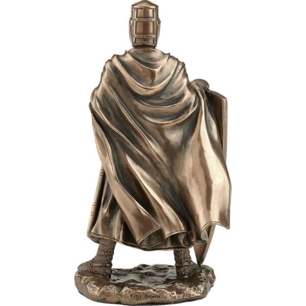 Bronze Sword and Shield Maltese Hospitaller Statue