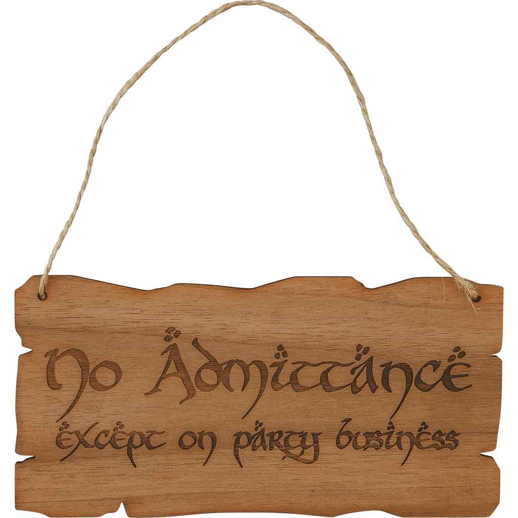 No Admittance Christmas Ornament
