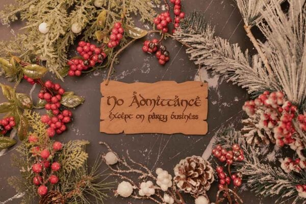 No Admittance Christmas Ornament