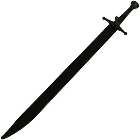 PR9051 Synthetic Messer Sparring Sword Black Blade