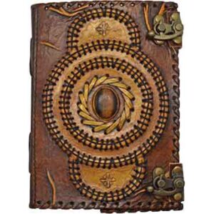 Tiger Eye Two-Tone Leather Journal