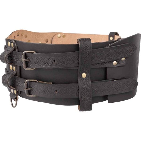 Bedran Wide Belt - Dark Brown