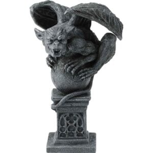 Gargoyle On Sphere and Pillar Statue