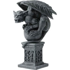 Gargoyle On Sphere and Pillar Statue