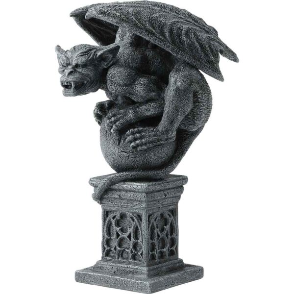 Gargoyle On Sphere and Pillar Statue