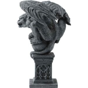 Gargoyle On Sphere and Pillar Statue