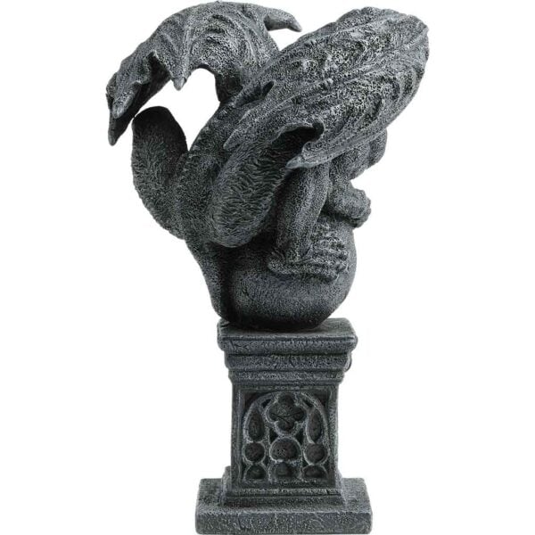 Gargoyle On Sphere and Pillar Statue