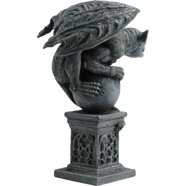 Gargoyle On Sphere and Pillar Statue
