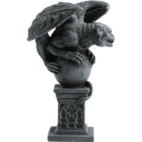 Gargoyle On Sphere and Pillar Statue