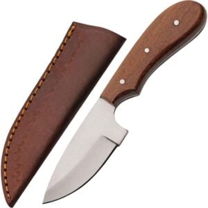 Chrome Drop Point Hunting Knife