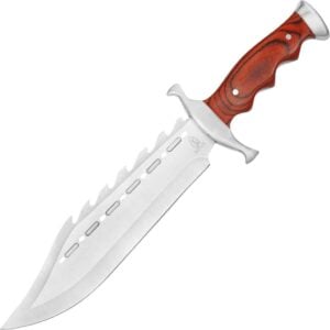Red Wood Bowie Knife