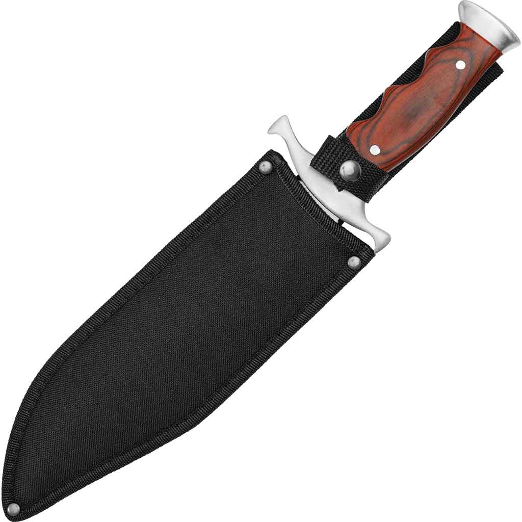 Red Wood Bowie Knife