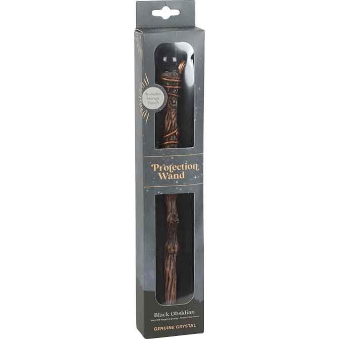Black Obsidian Protection Wand