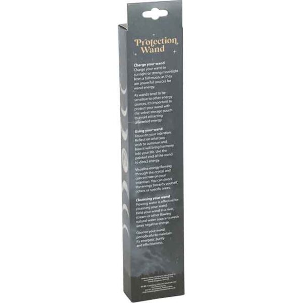 Black Obsidian Protection Wand
