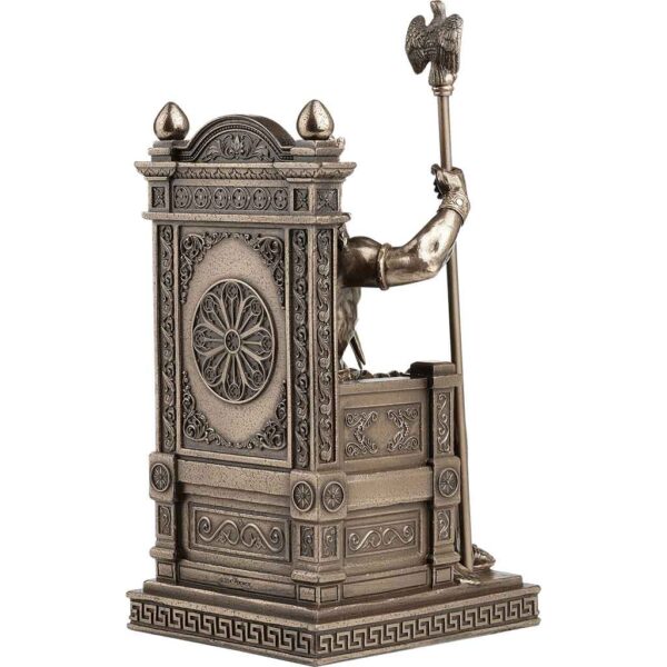 Enthroned Zeus with Thunderbolt Statue