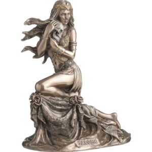 Bronze Salome with Skull Statue