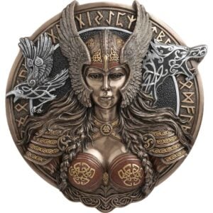 Large Runic Valkyrie Wall Plaque